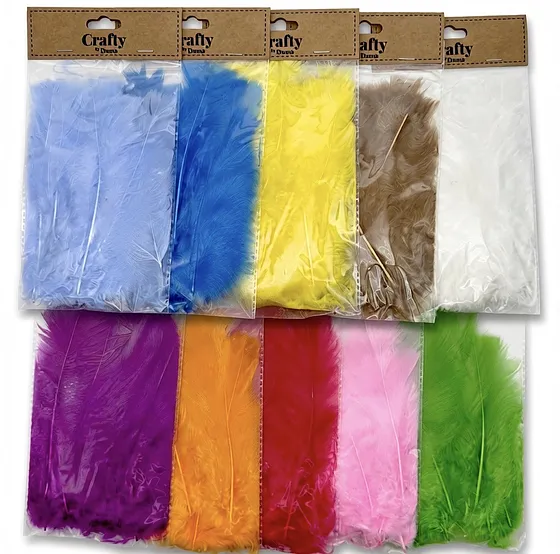 Plumas de colores