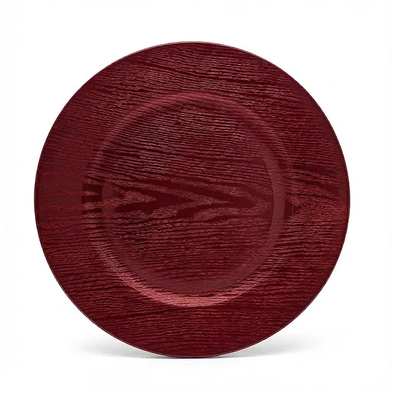 Base Portaplatos Navideña Roja Brillante