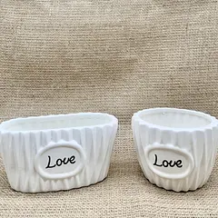 MACETERO CERÁMICA LOVE