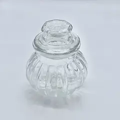 FRASCO VIDRIO CON TAPA DECO